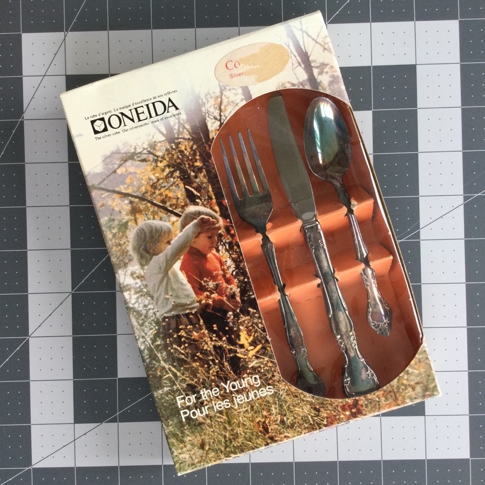 Vintage Youth / Baby Silverware Gift Set
